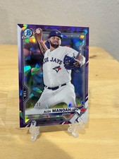 2021 Bowman Chrome Prospect Alek Manoah Purple Sapphire 14/20
