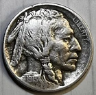 1913 Buffalo Nickel Type 1 Raised Ground. Free Shipping!