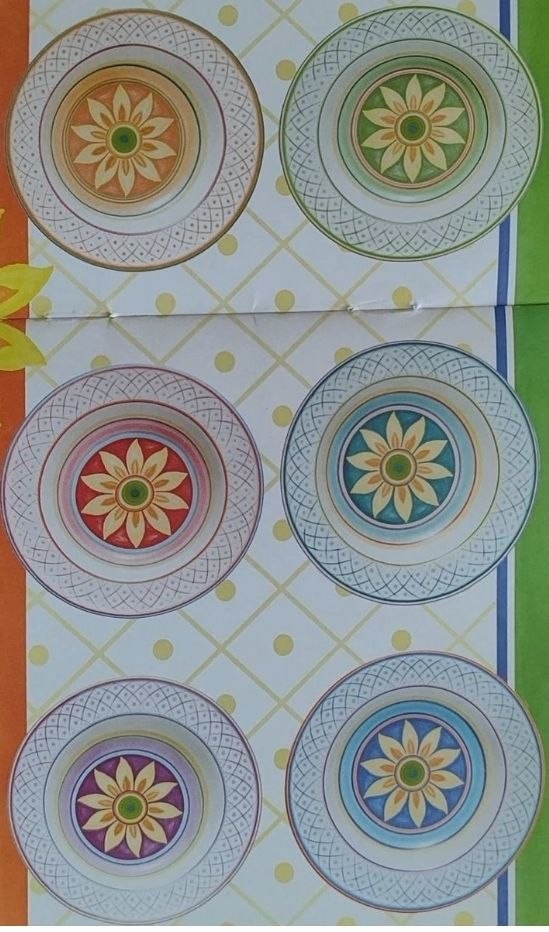 Brandani Servizio Piatti 18 Pezzi Ceramica Girasoli — foto 4