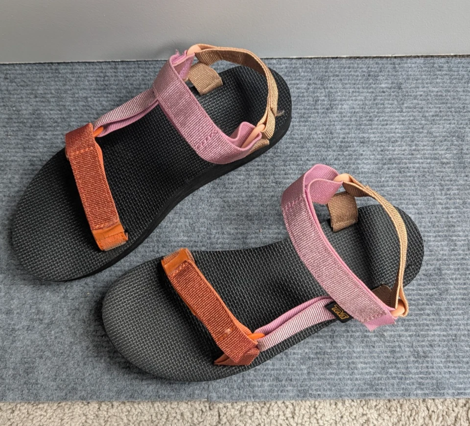 Teva Sandals Women 8 Multicolor Midform Hiking Glitter Comfort Utility Gorpcore - Image 3 of 4