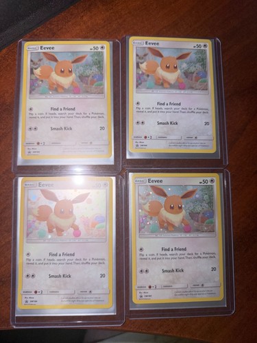 LOT of 4 Eevee SM184 NM Sun&Moon  Black Star Promo Pokémon TCG (group 3)