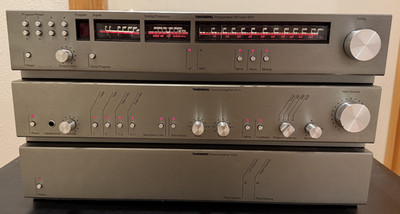 TANDBERG 3 PIECE SOUND SYSTEM; CONTROL AMP (3002), PWR AMP (3003), TUNER  (3011)