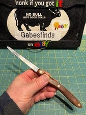 Vintage CUTCO No. 74 Letter Opener Circa 1970's Wood handle READ!