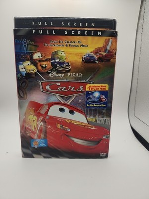Cars 2006 DVD  w/Slipcover Full Screen Disney / Pixar Owen Wilson NEW SEALED
