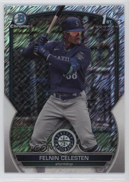 2023 Bowman Chrome Prospects Shimmer Refractor Felnin Celesten #BCP-156 0m7x