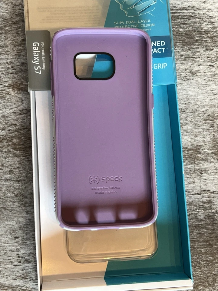Funda Speck Products Samsung Galaxy S7 CandyShell Grip - Gris/Púrpura Foto 4 de 4