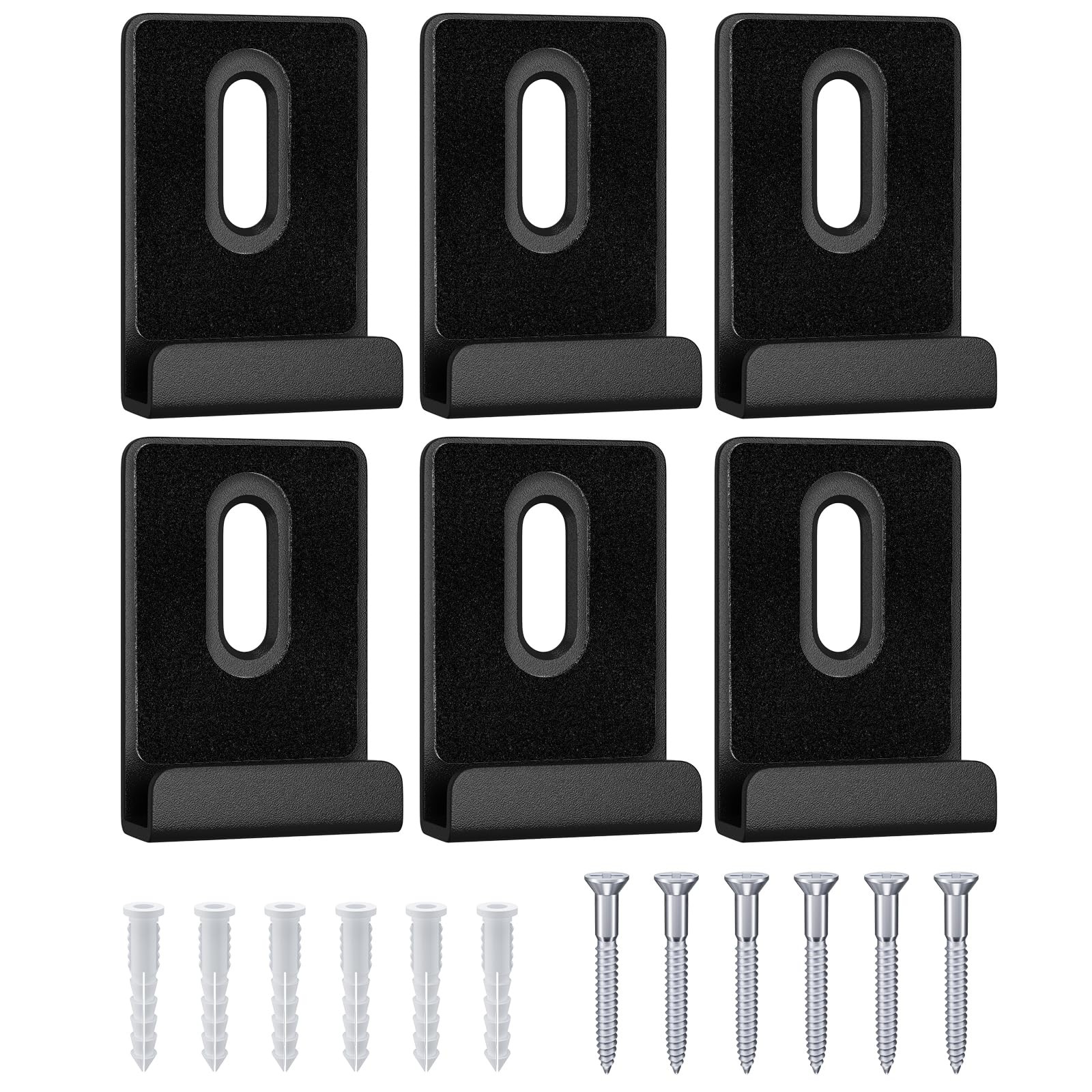 6Pcs Metal Mirror Clips for Wall Mounting, Mirror Holder Clips Heavy Mirror H...