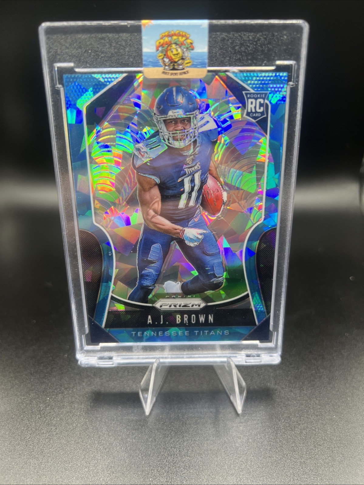 2019 Panini Prizm - Rookies A.J. Brown #344 Blue Ice Prizm /99 (RC)