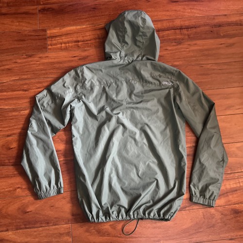 VTG Y2K Oakley Jacket Windbreaker Men's S Full Zip Software Gorpcore Style Green - Picture 7 of 13
