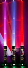 Multi Colored Collapsible Lightsaber with lights and Sound