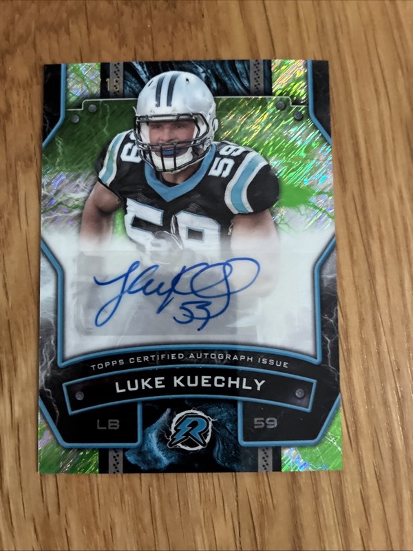 2025 Topps Resurgence Luke Kuechly Signatures Green Auto  # /15 Panthers