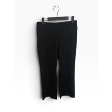Escada Black New Wool Stretch Wide Leg Trousers - Altered