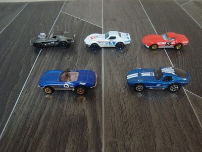 5 x Hot Wheels Chevy Corvette Stingray