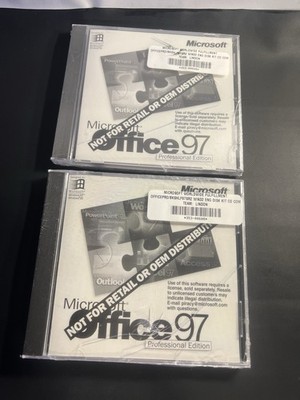 2 Microsoft Office 97 Standard Edition (sealed jewel case)