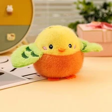 Bird Key Chain Pendant Plush Toy 4" Stuffed Animal Toddler Doll Gift for Kids