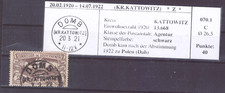 Oberschlesein Mi,-Nr 27 Stempel DOMB Beschriftung  genehmigt vom Buchautor