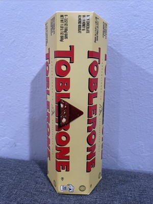 NEW TOBLERONE Swiss Milk Chocolate Bar, 6 count x 3.52 oz, 1 lb 5 oz