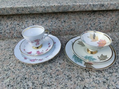 Sammeltassen 2 Gedecke Winterling Marktleuthen Bavaria Tasse Untertasse Teller