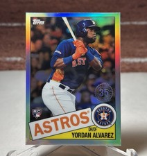 2020 TOPPS CHROME BASEBALL CARD YORDAN ALVAREZ ASTROS RC #85TC-4
