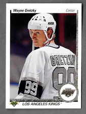 WAYNE GRETZKY 1990-91 UPPER DECK  !! CARD #54 KINGS HOF