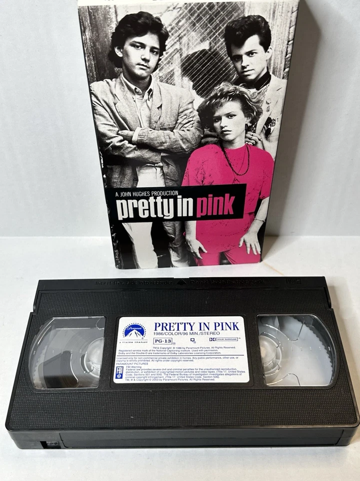 Pretty In Pink, 1986 (VHS, 1991) Molly Ringwald, Harry Dean Stanton, Jon Cryer - Image 4 of 4