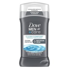Dove Deodorant 3oz Mens Clean Comfort 1/4 Moisturizer