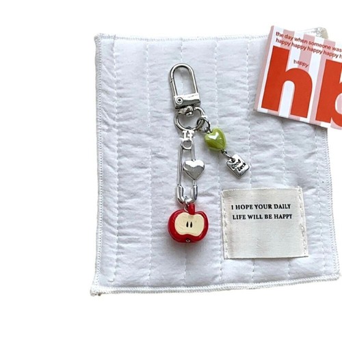 3D Fruit Bag Pendant Keychain Handmade Bag Charms Cellphone Lanyard CCD Camera - Photo 5 sur 8