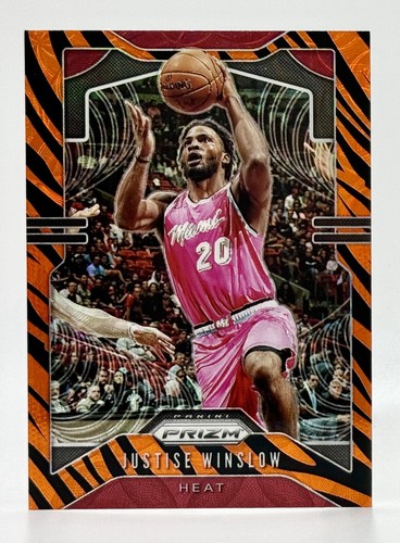 2019-20 Panini Prizm Choice Tiger Stripe #230 Justise Winslow SSP Miami Heat - Foto 1 di 2