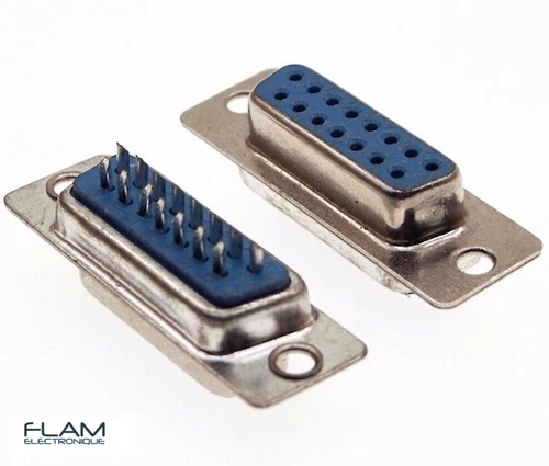 Connecteur à souder DB15 15 broches Femelle-DB15 Solder connector 15 pins Female