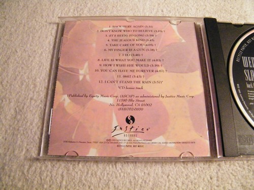 WENDI SLATON - Back Here Again - CD JUSTICE - 1992 - Funk Soul Blues - Picture 4 of 6