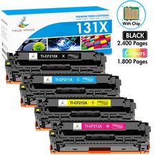 4x High Yield CF210X Toner Compatible for HP Laserjet Pro 200 M251nw 131A M276nw