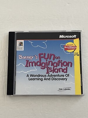 Barney's Fun on Imagination Island 7th Level PC CD-ROM - New Unsealed