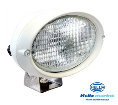 HELLA MARINE Deckscheinwerfer OVAL 100 Halogen 12V + 24V Serie 6361