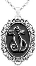 Controse Cat Cameo Necklace For Men Women Fashion Jewelry Gifts For Girls Boys