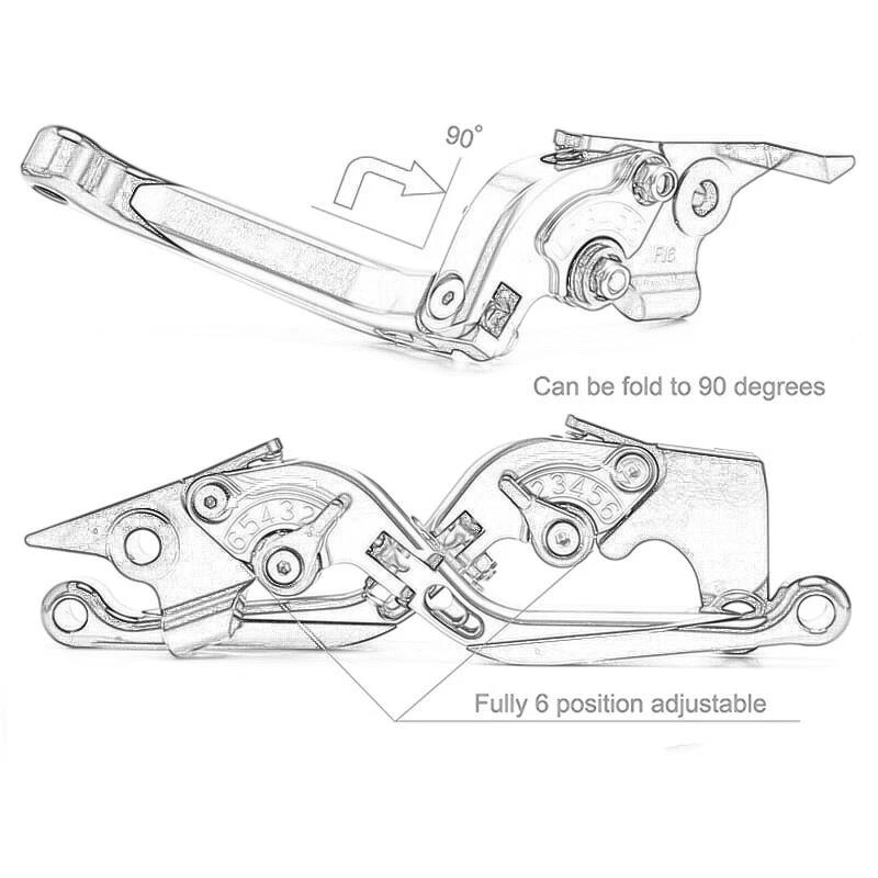 Adjustable Brake Clutch Levers FOR DUCATI 1198 S R 1198S 1198R 2009 2010 2011 - Image 4 of 4