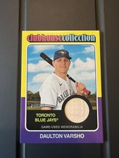 2024 Topps Heritage Daulton Varsho Clubhouse Collection Relic CCR-DV Blue Jays