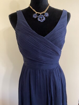 j crew navy blue bridesmaid dresses Wedtrend Women Navy Long Bridesmaid Dress A Line Sweetheart Pleated Floor  Length Wedding Party Dress – WEDTREND main image 0