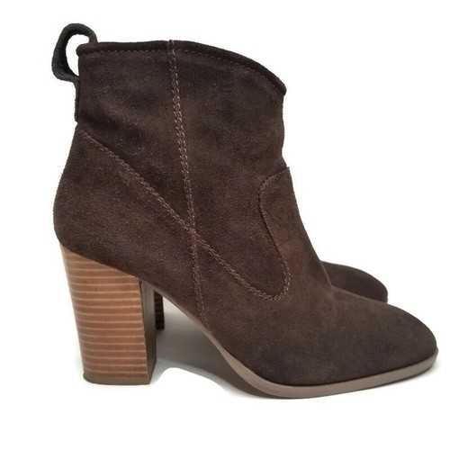 Brown Suede Booties Sz 9.5 | eBay