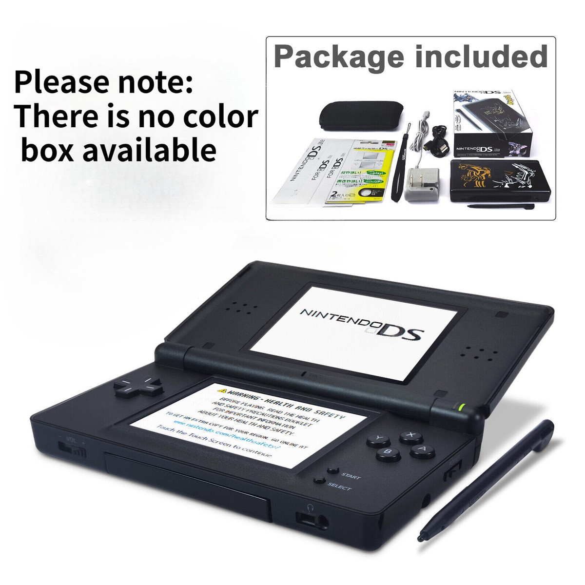 Nintendo DS Lite & Game boy Advance HandHeld Console System Black