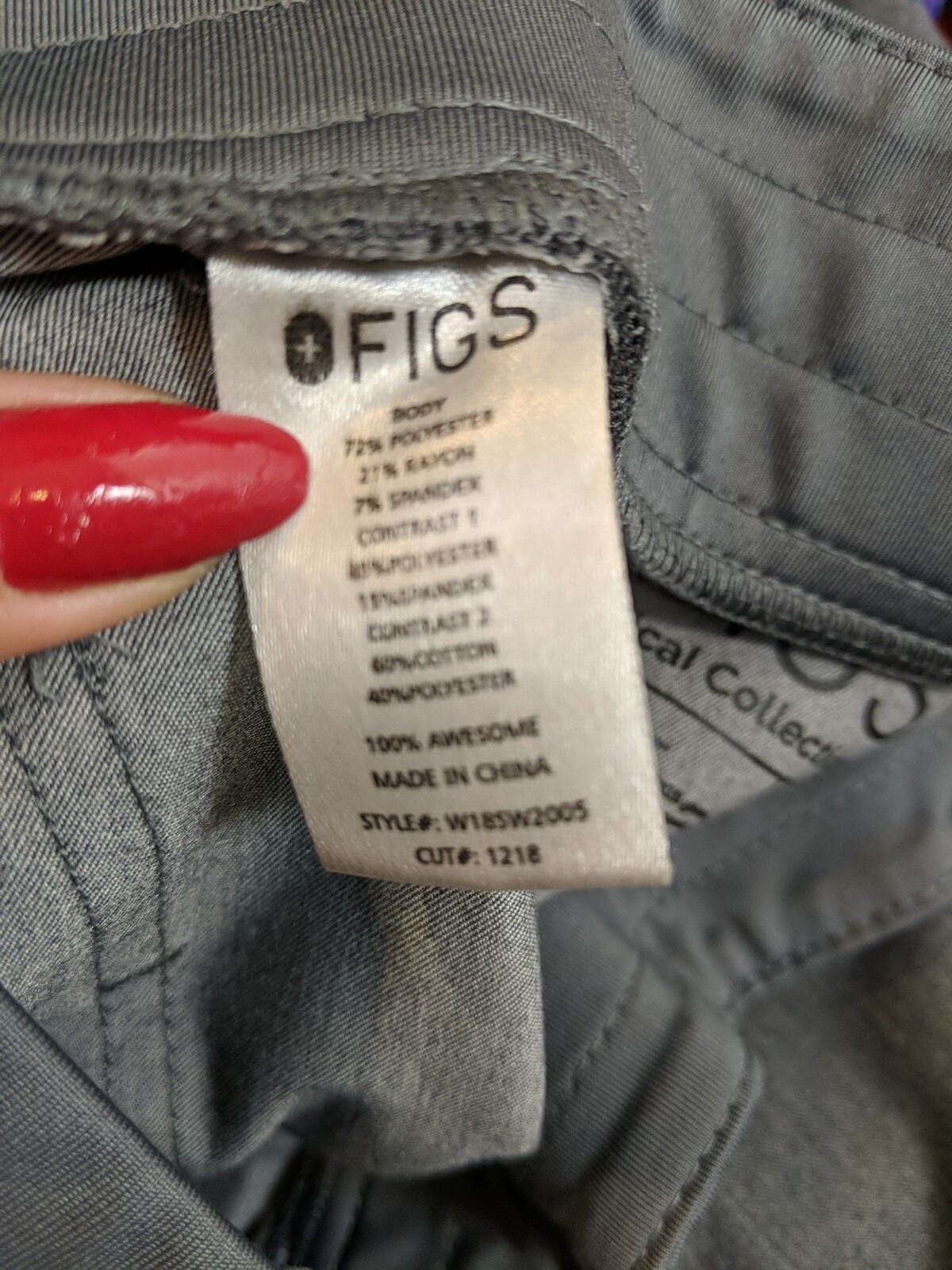 FIGS ZAMORA 2.0 Jogger Gray W18SW2005 Scrub Pants Size XS eBay