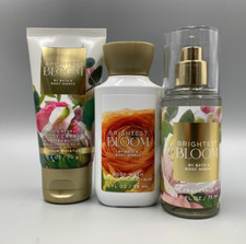 Bath  Body Works Brightest Bloom Mist Lotion Wash Set Travel Mini S/3 899WB