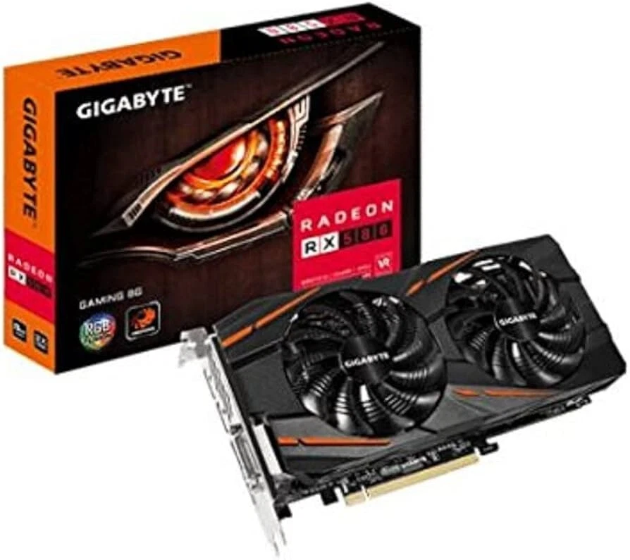 Gigabyte Aorus RX 580 8G 8GB GDDR5 Video Graphics Card GV