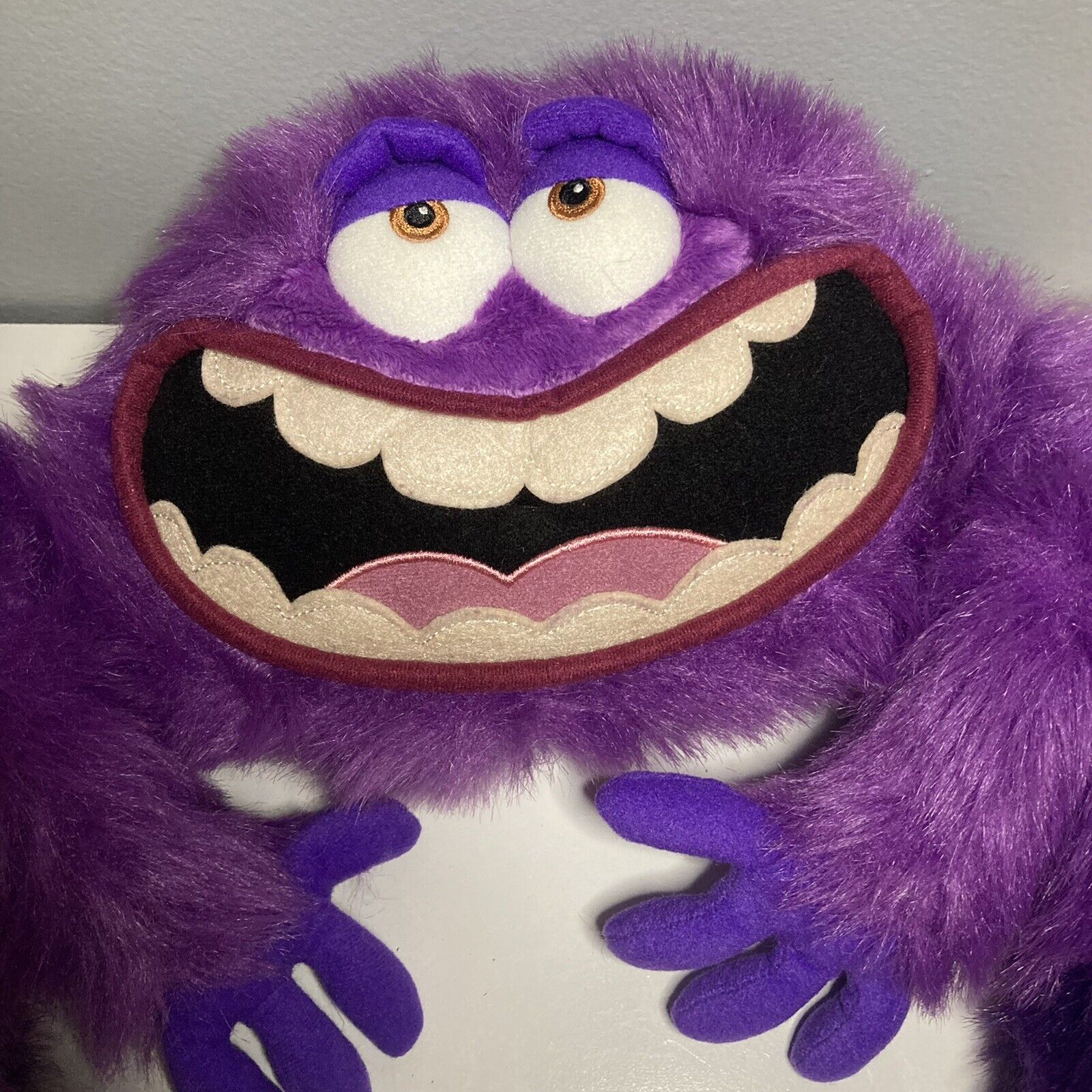 Monsters Inc Monsters University Art Purple Hairy Monster Plush Stuffed  Animal