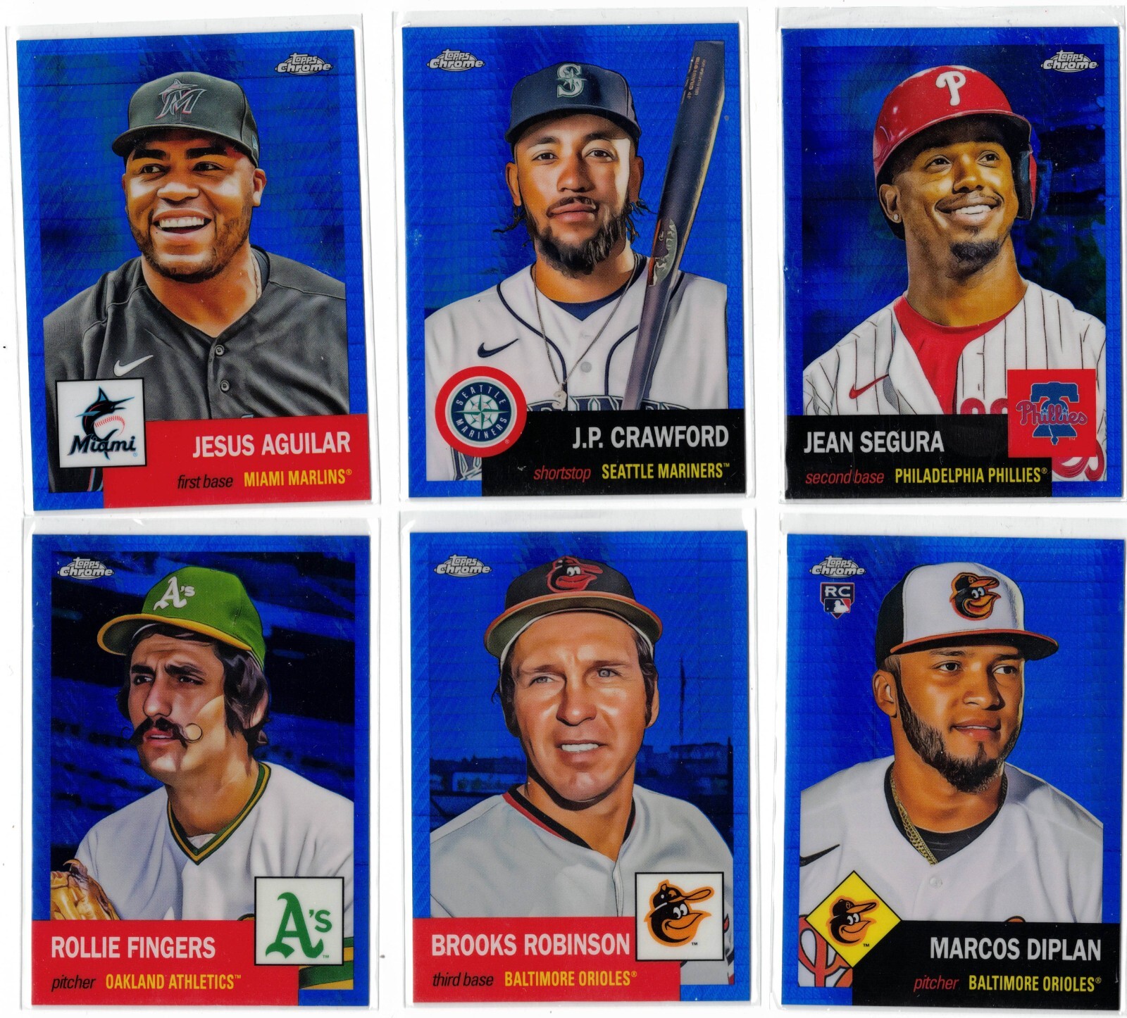 2022 Topps Chrome Platinum Anniversary Blue Prism Refractor  (Complete your set)