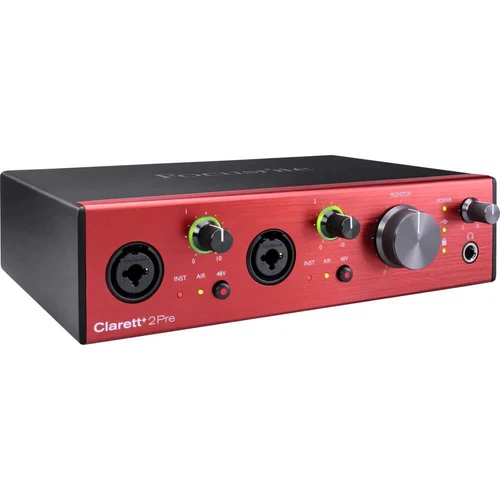 Focusrite Clarett+ 2Pre 10-in 4-Out USB Audio Interface