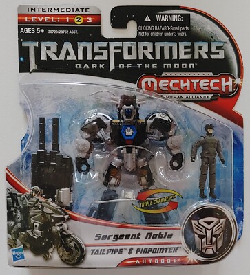 Transformers Dark Of The Moon Sergeant Noble /Tailpipe And Pinpointer ...