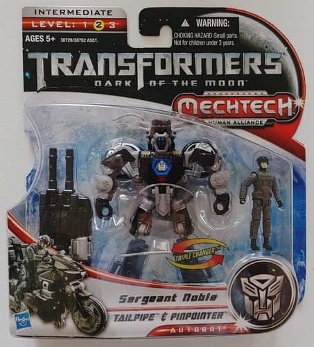 Transformers Dark Of The Moon Sergeant Noble /Tailpipe And Pinpointer ...