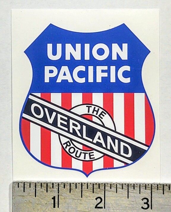4x4 Inch Round Union Pacific Railroad Police Sticker Logo Railway