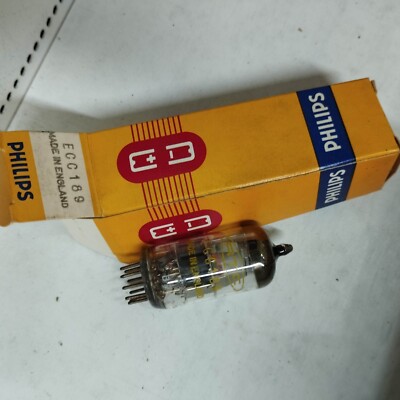 Tube électronique ECC189 Philips NOS (Neuf Old Stock) - Référence PH6G