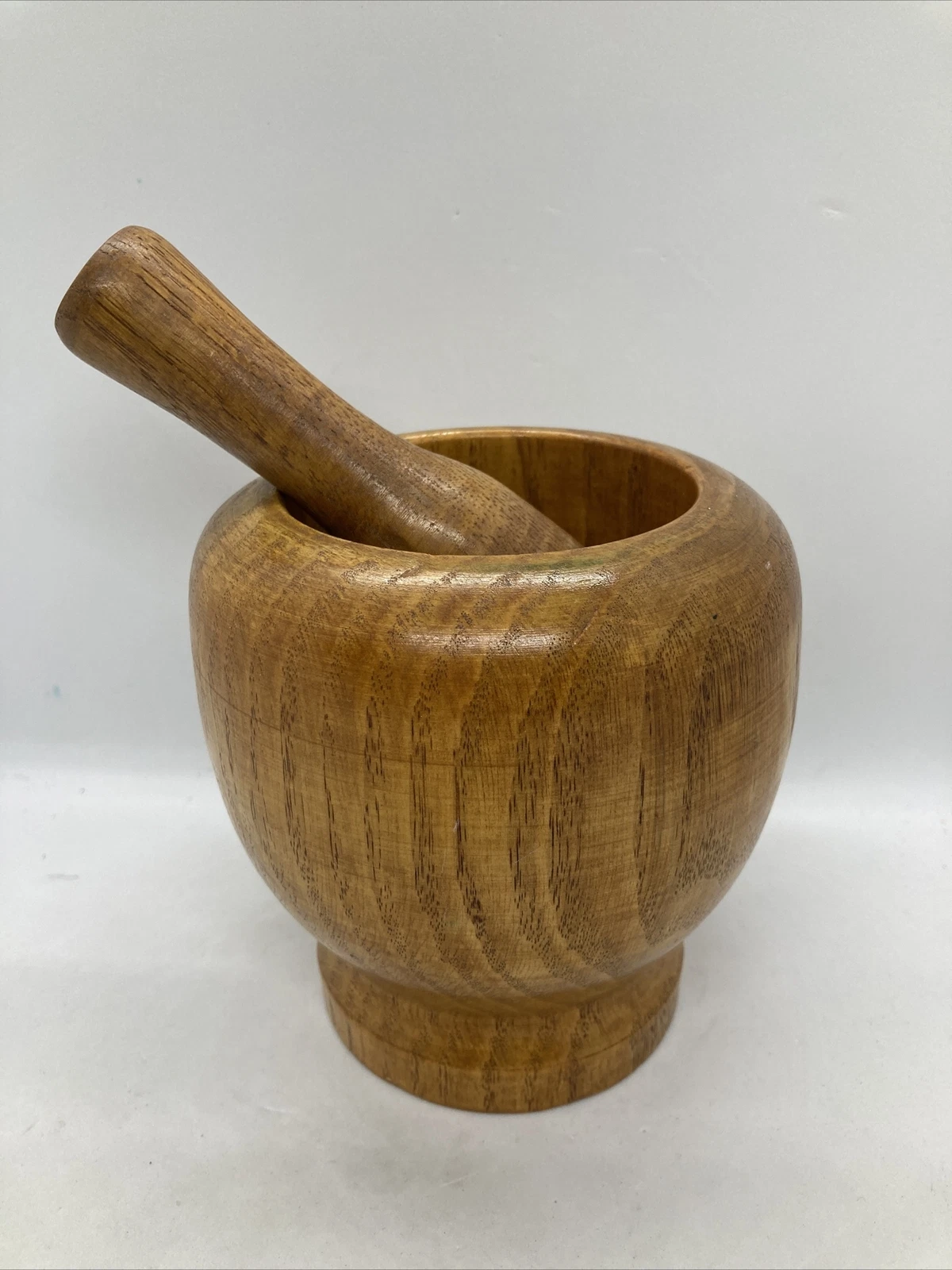 Mortar and Pestle Set Solid Wood